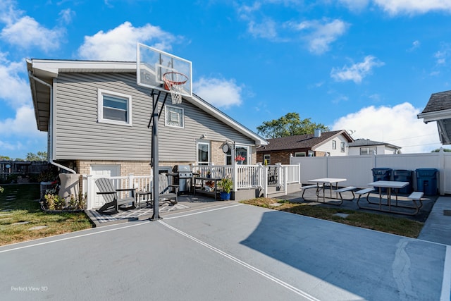 rear view of house with a patio area