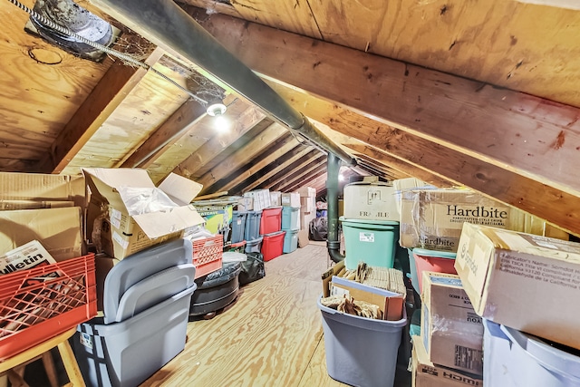 view of attic