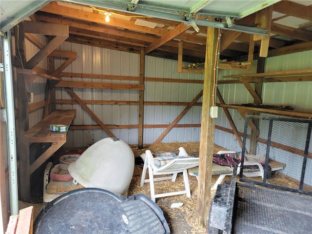 view of storage room