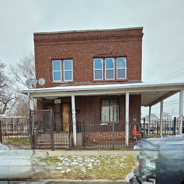 view of front facade with a porch