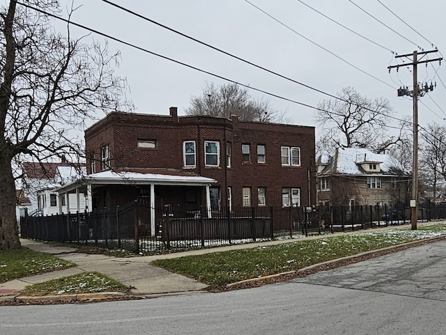 view of front of property