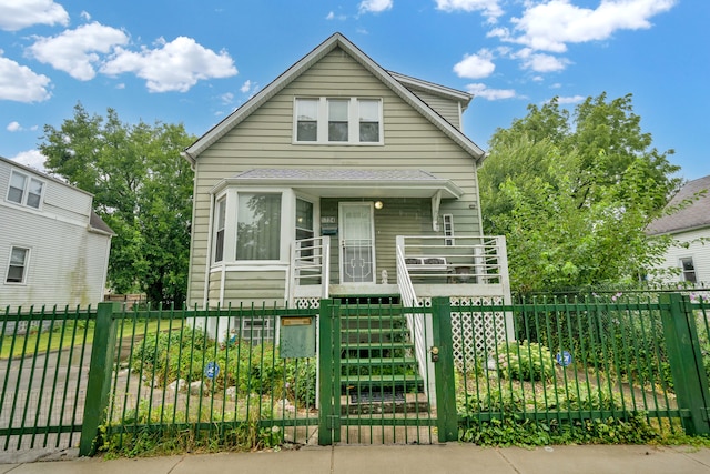 view of front of home