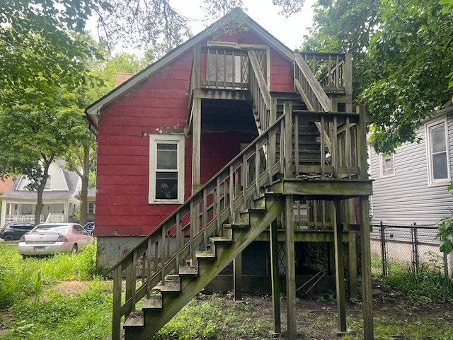 view of back of property