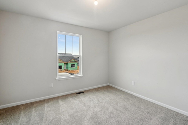 view of carpeted empty room