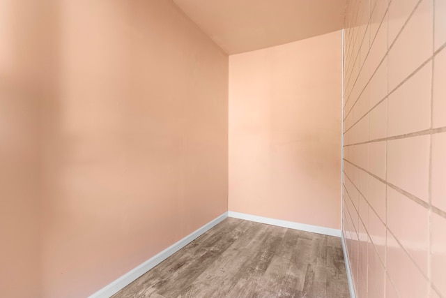 empty room featuring light wood-type flooring