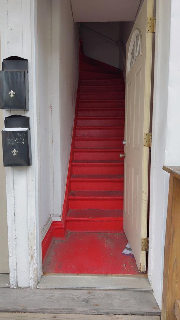 view of staircase