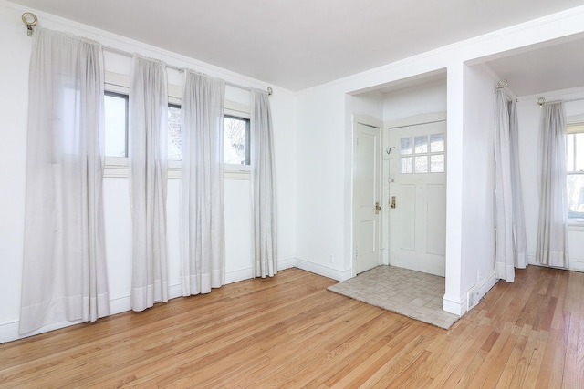 entryway featuring light hardwood / wood-style floors