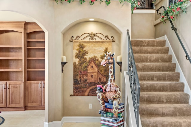 interior space featuring tile patterned floors