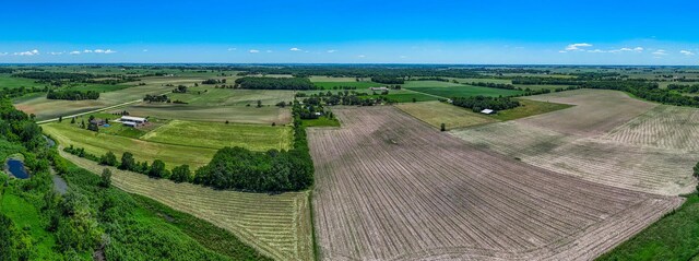 drone / aerial view featuring a rural view