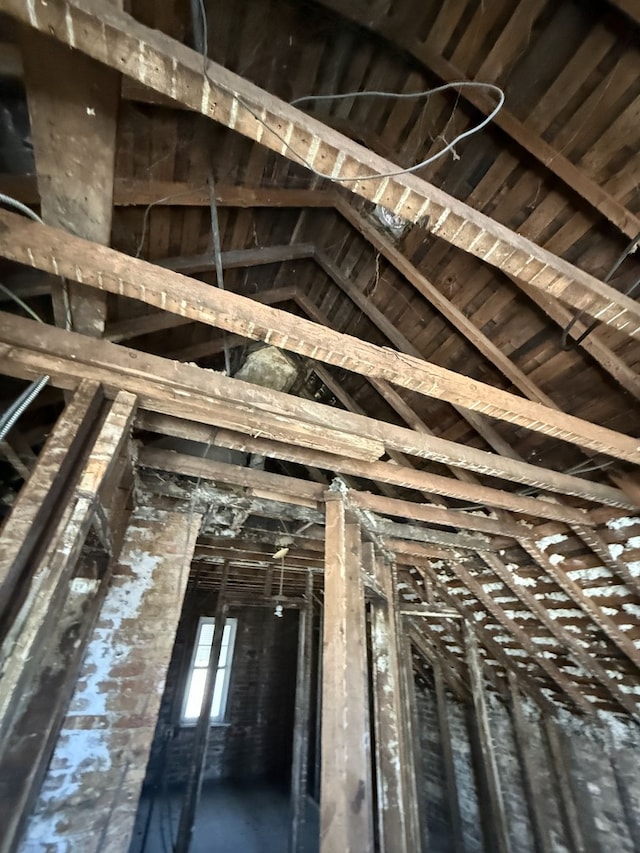 view of attic