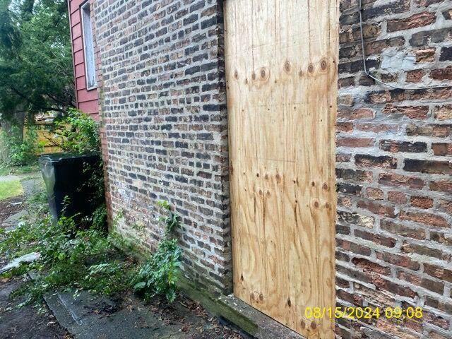 exterior details with brick siding