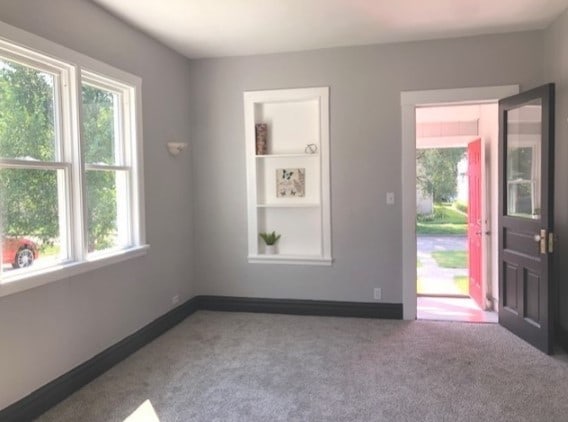 view of carpeted empty room