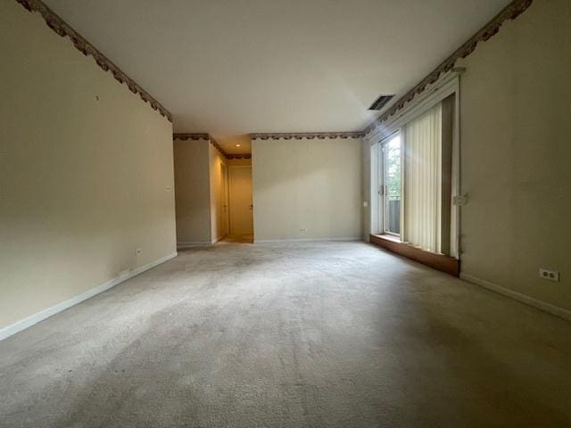 spare room with carpet floors