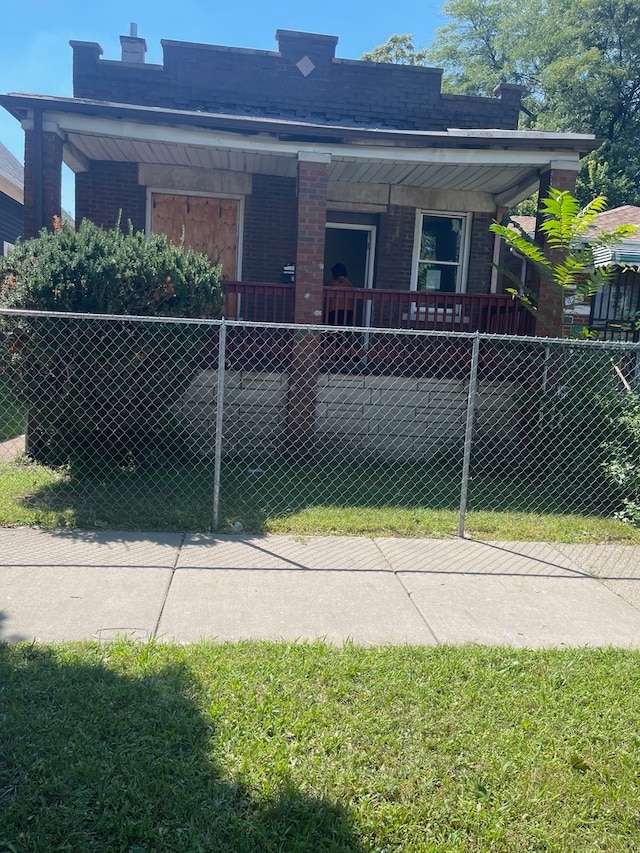 view of front facade with a porch