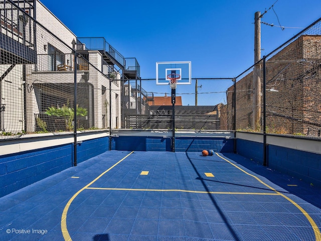 view of sport court