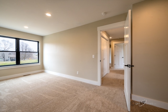 view of carpeted empty room