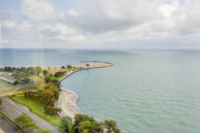 1440 N Lake Shore Dr Unit 22Abcd, Chicago, IL 60610 - birds eye view of property featuring a water view