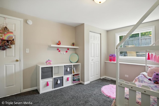 28629 W Ravine Dr, Barrington, IL 60010 - bedroom featuring dark carpet and baseboards