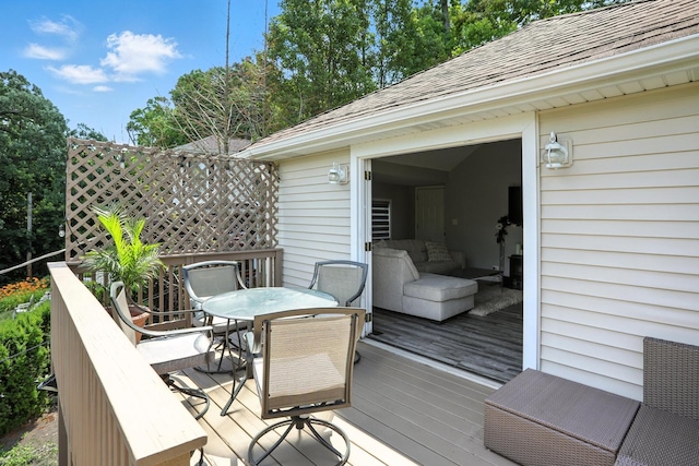 28629 W Ravine Dr, Barrington, IL 60010 - deck with outdoor dining area