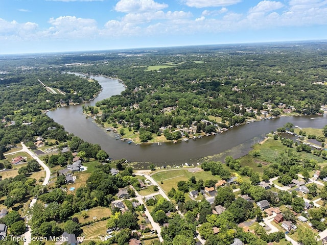 28629 W Ravine Dr, Barrington, IL 60010 - bird's eye view of a nearby body of water and a heavily wooded area