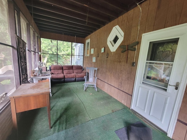 view of sunroom / solarium