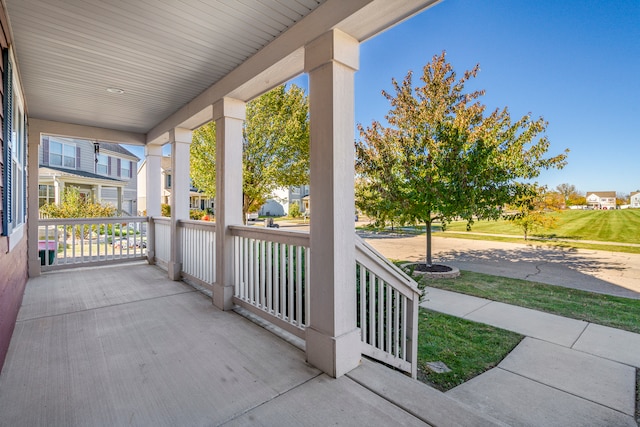 view of patio / terrace with a porch