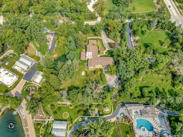 birds eye view of property