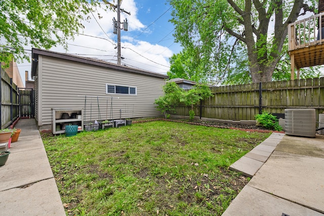 4629 S Laflin St, Chicago, IL 60609 - view of yard with a patio, a fenced backyard, and cooling unit