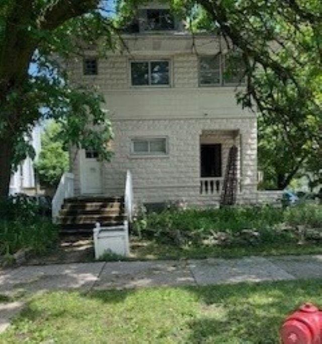 view of rear view of property