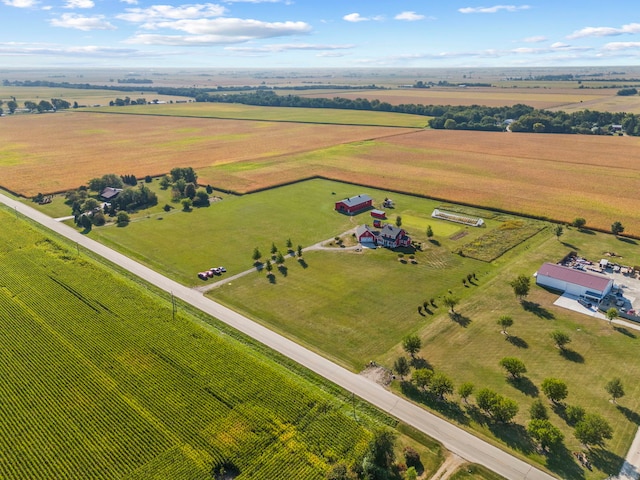 aerial view featuring a rural view