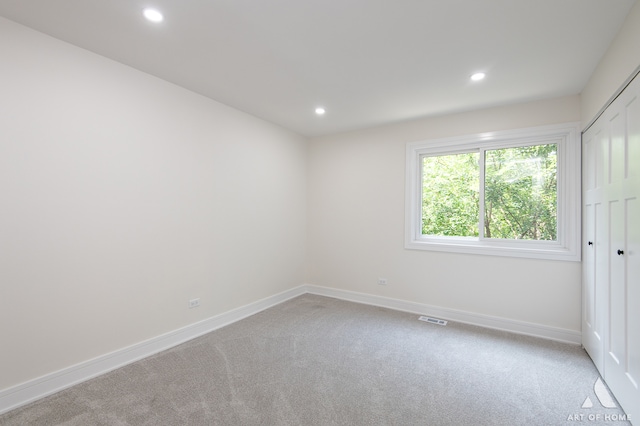 view of carpeted empty room