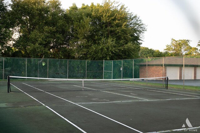 view of tennis court