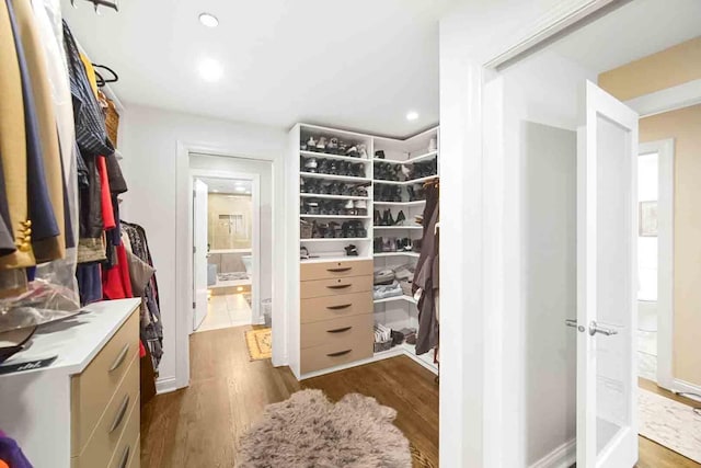 680 N Lake Shore Dr Unit 519, Chicago, IL 60611 - walk in closet featuring dark wood finished floors