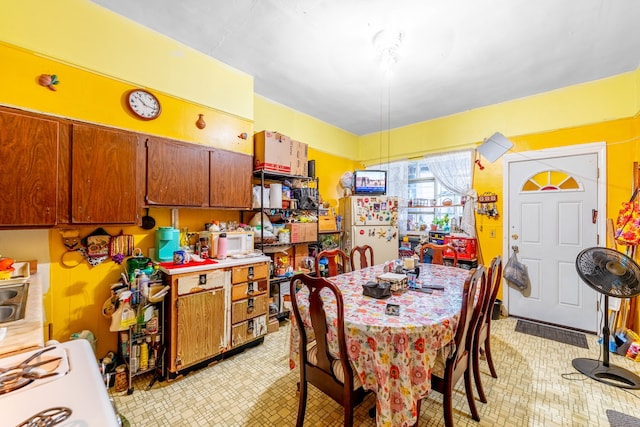 view of dining area