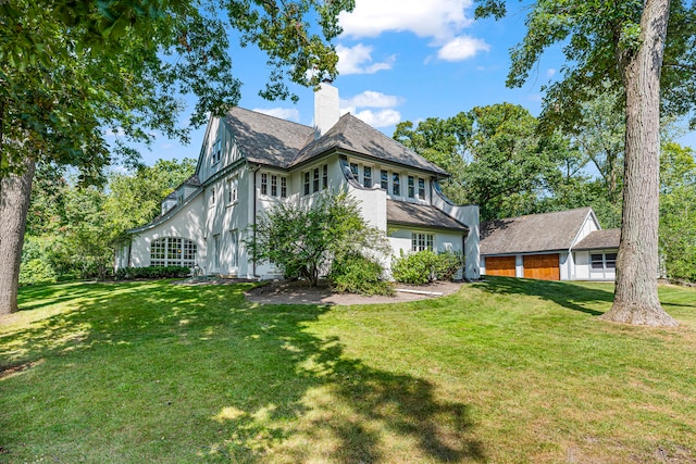 exterior space with a lawn