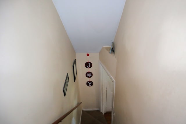 view of stairway