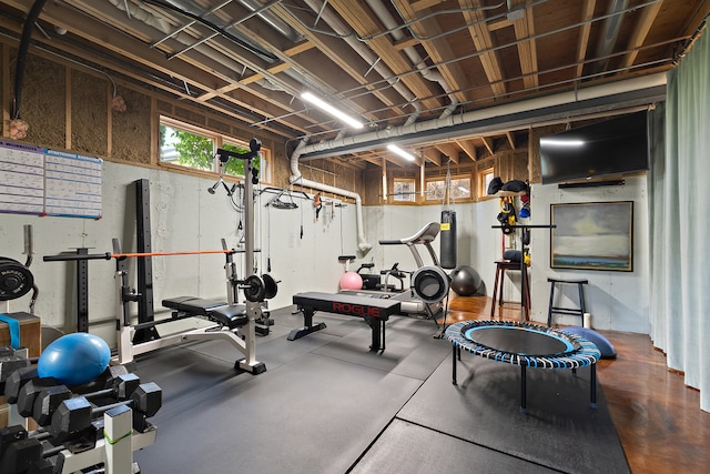 view of exercise room