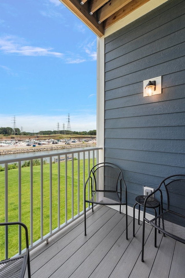 view of balcony