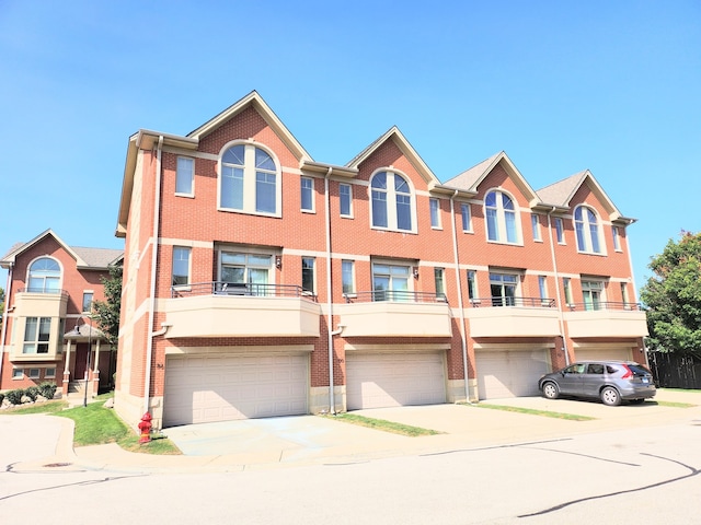 view of property with a balcony