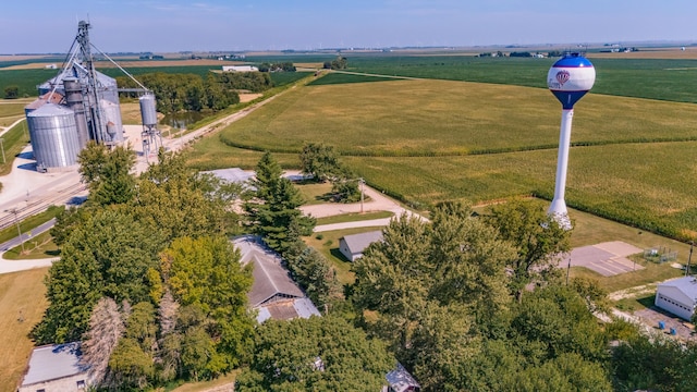 aerial view featuring a rural view