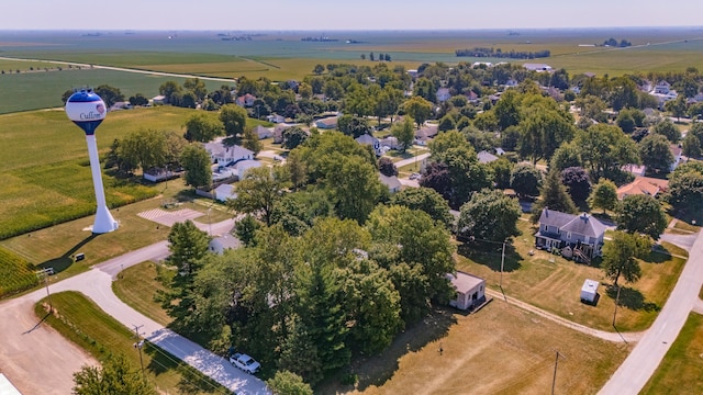 drone / aerial view with a rural view