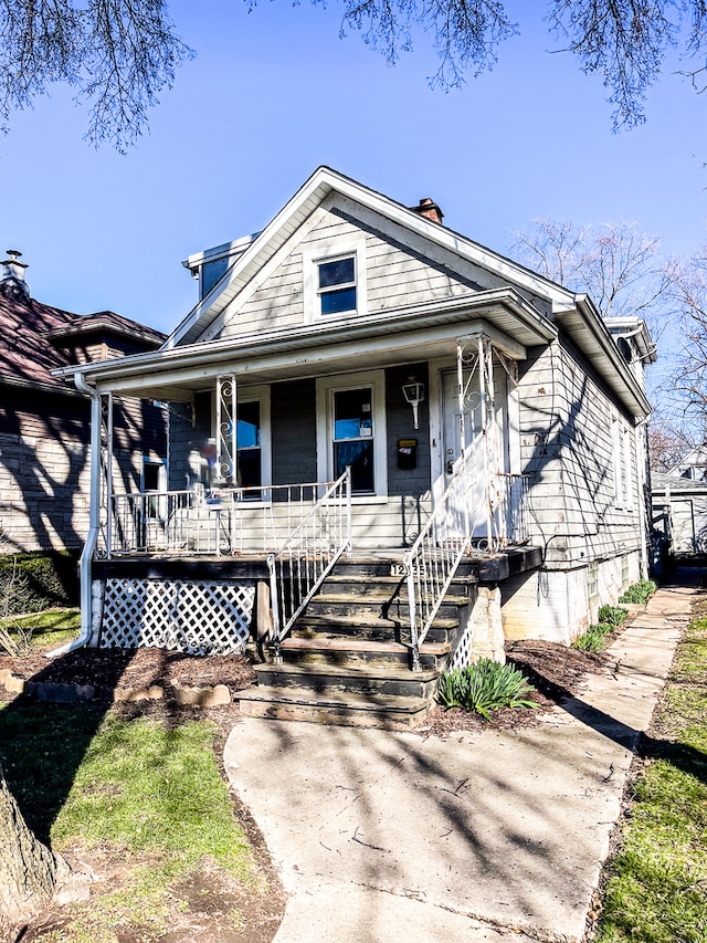 bungalow with a porch