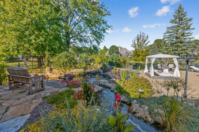 view of yard featuring a patio area