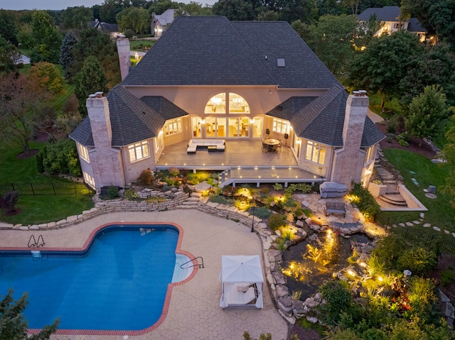 view of pool with a patio area