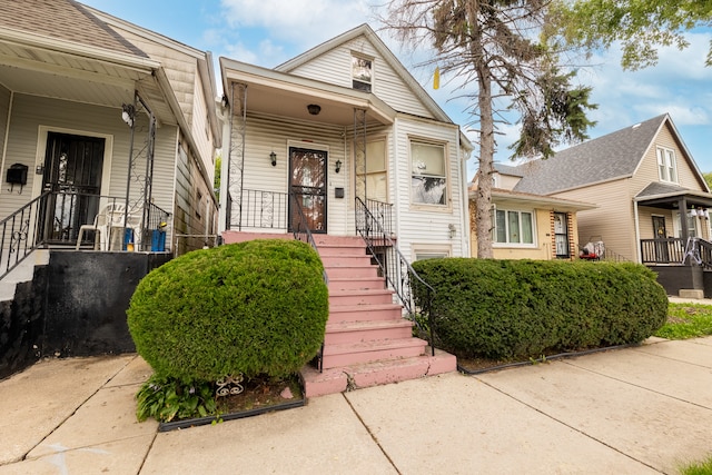 view of front of property with a porch