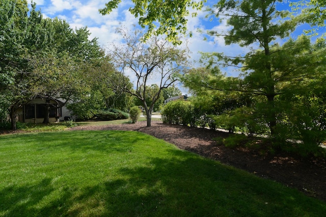 view of yard with a gazebo