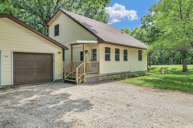 front of property with a front yard