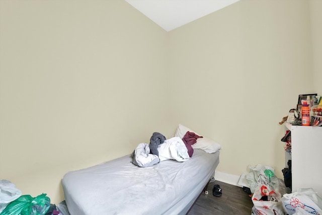 bedroom featuring wood-type flooring