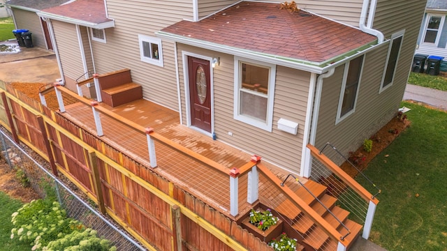 view of wooden terrace