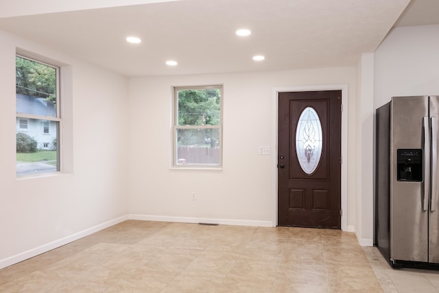 view of entrance foyer